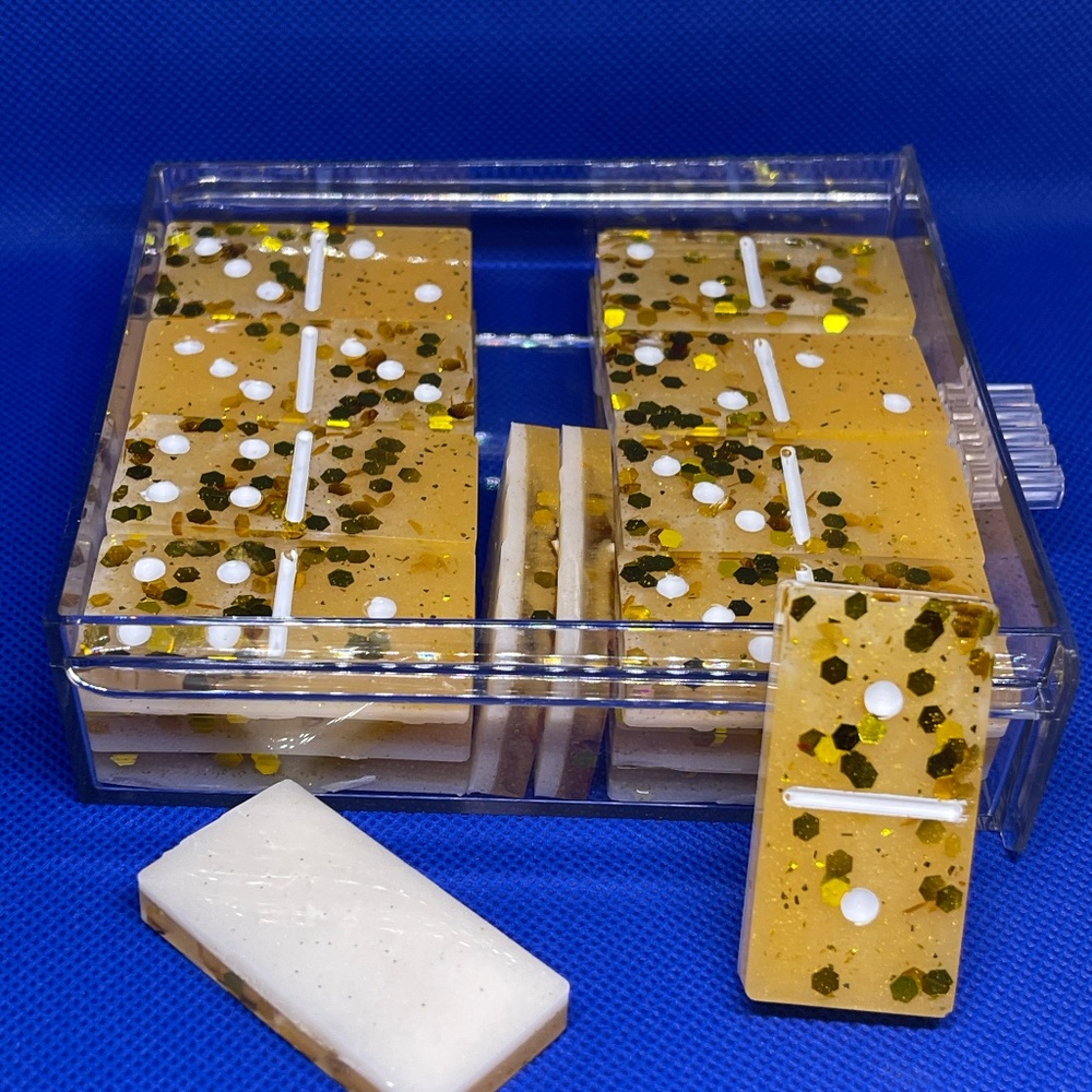 Perfect Gift!!! Resin Dominoes!